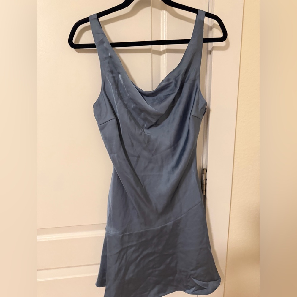 Wild Fable Satin Slip Dress – Blue (Size M)